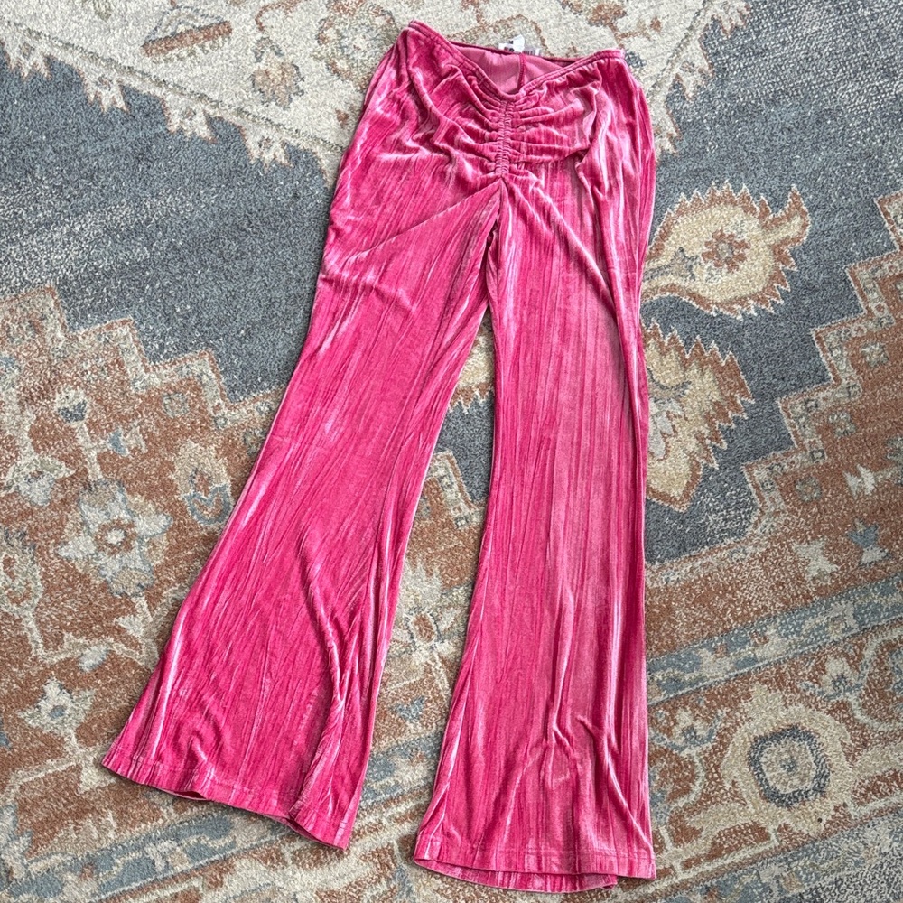 Urban Outfitters Pink Flare Pants
